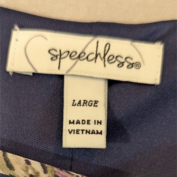 Women's LARGE Top Floral V Neck Long Ruffle Bell Sleeve Tunic Flowy Bohemian - Picture 5 of 14